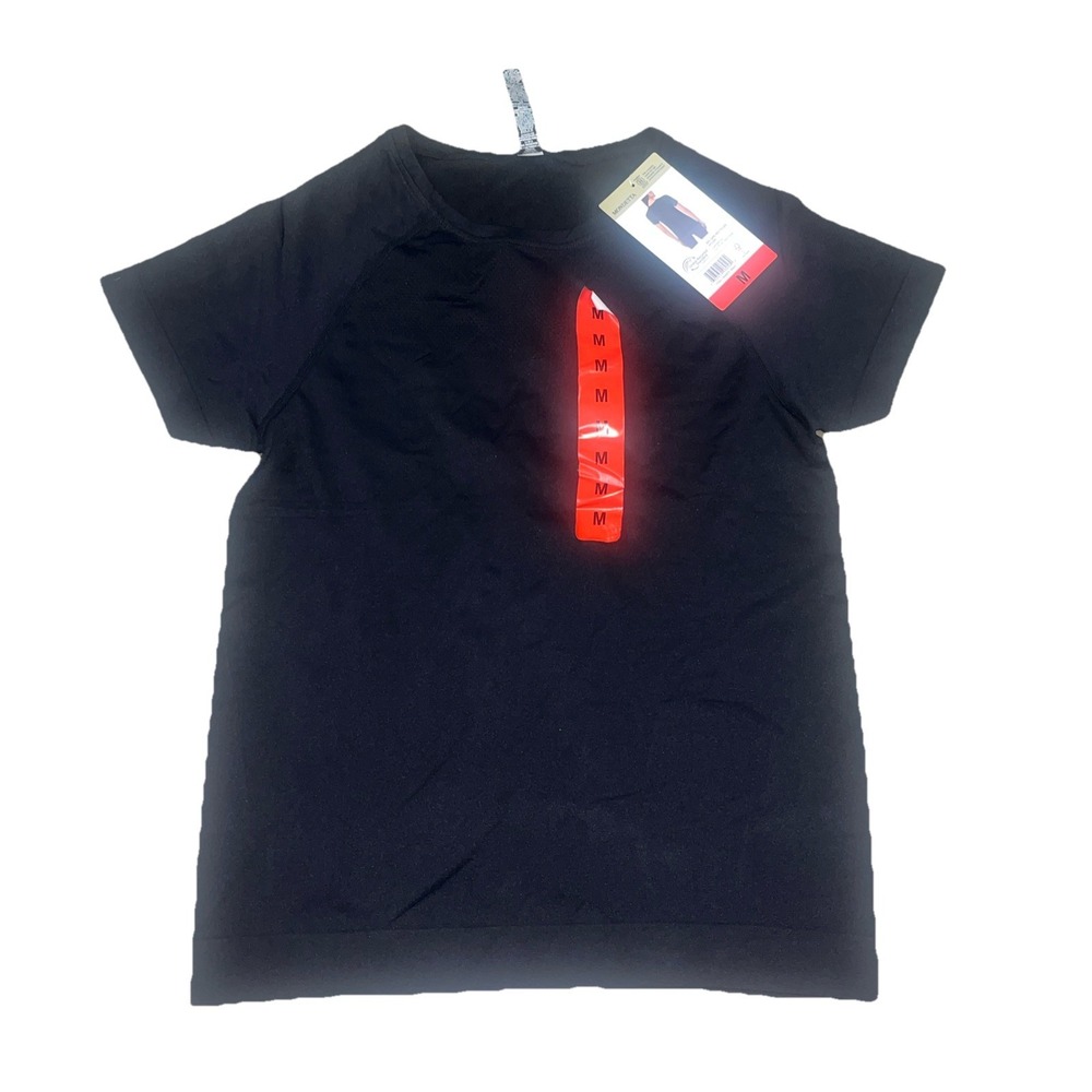 NWT Women's Black MONDETTA Stretch Active Tee Medium